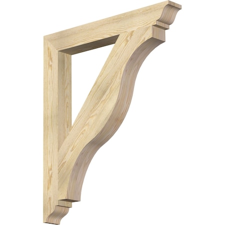 Ekena Millwork Funston Traditional Rough Sawn Bracket, Douglas Fir, 4"W x 32"D x 38"H BKT04X32X38FST01RDF